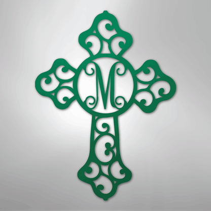 Custom Metal Wall Art - Personalized Christian Sign Green