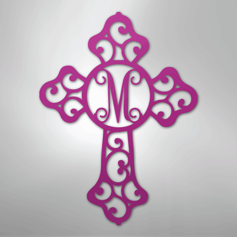 Custom Metal Wall Art - Personalized Christian Sign Purple