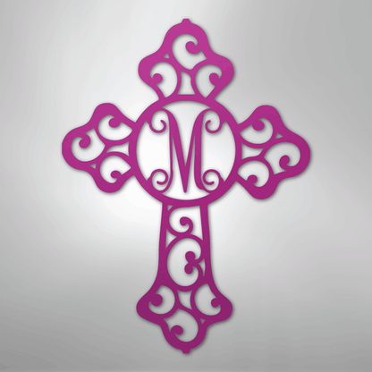 Custom Metal Wall Art - Personalized Christian Sign Purple