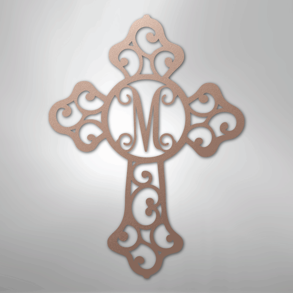 Custom Metal Wall Art - Personalized Christian Sign Rose