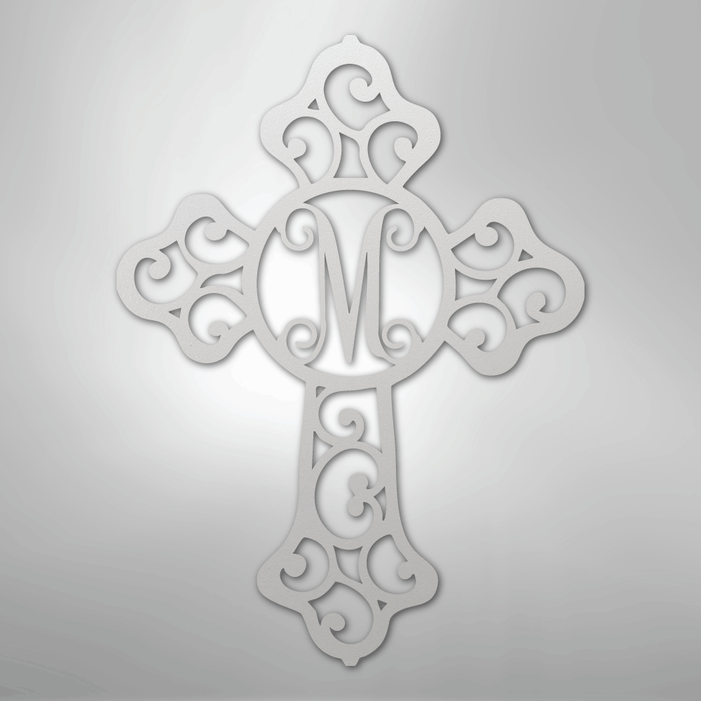 Custom Metal Wall Art - Personalized Christian Sign White