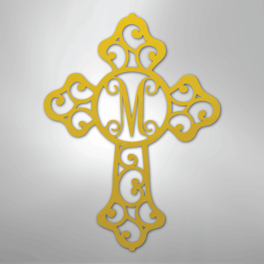 Custom Metal Wall Art - Personalized Christian Sign Yellow