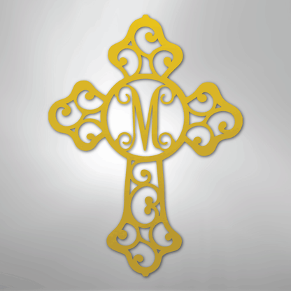 Custom Metal Wall Art - Personalized Christian Sign Yellow