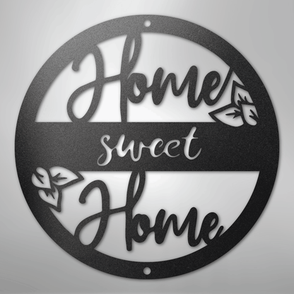 Metal Wall Art - Home Sweet Home Name Sign