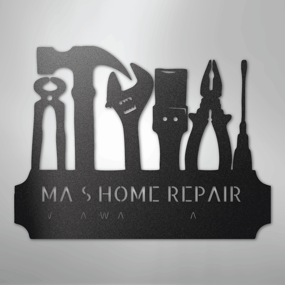 Custom Metal Wall Art - Personalized Workshop Sign