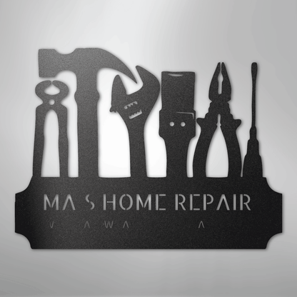 Custom Metal Wall Art - Personalized Workshop Sign