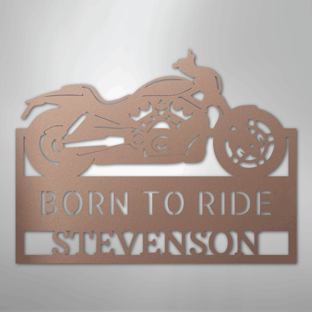 Custom Metal Wall Art - Personalized Car Garage Steel sign Rose