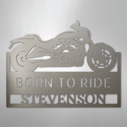 Custom Metal Wall Art - Personalized Car Garage Steel sign Silver