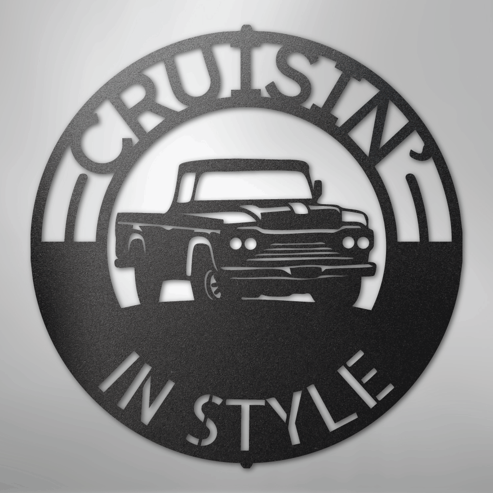 Custom Metal Wall Art - Personalized Truck Sign