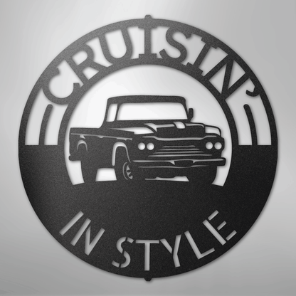 Custom Metal Wall Art - Personalized Truck Sign
