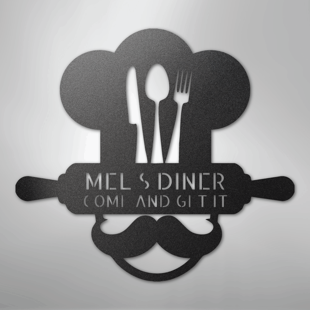 Custom Metal Wall Art - Personalized Kitchen Sign