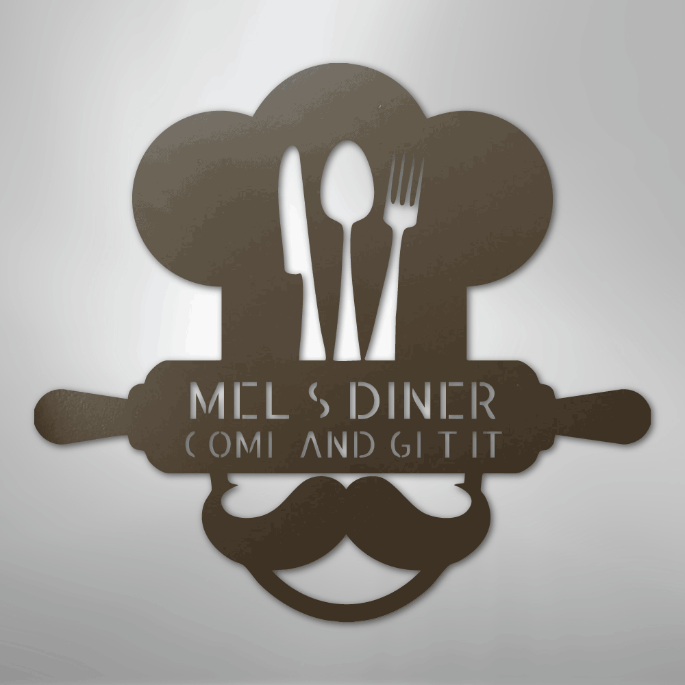 Custom Metal Wall Art - Personalized Kitchen Sign Stone