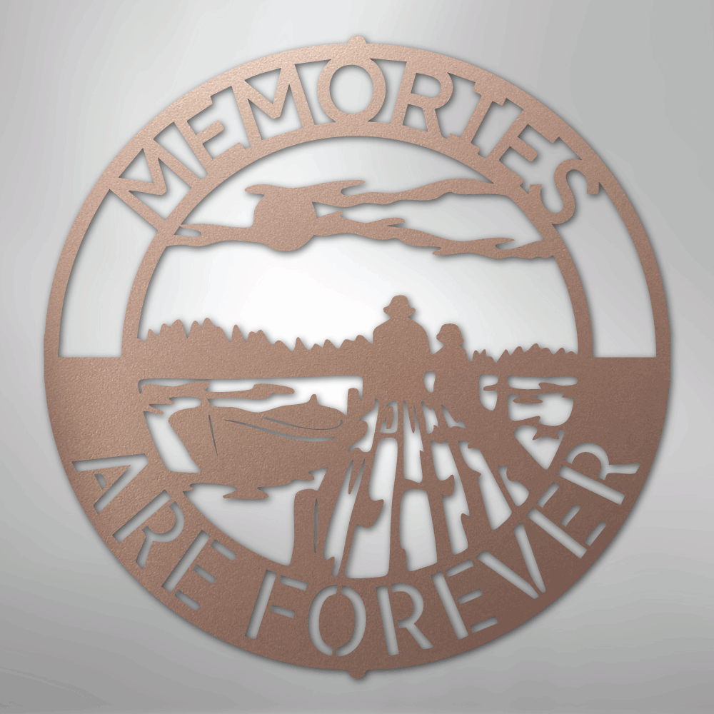 Custom Metal Wall Art - Personalized Family Memories Sign Rose