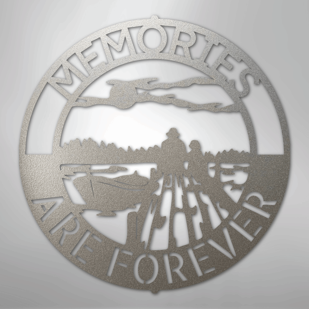 Custom Metal Wall Art - Personalized Family Memories Sign Silver