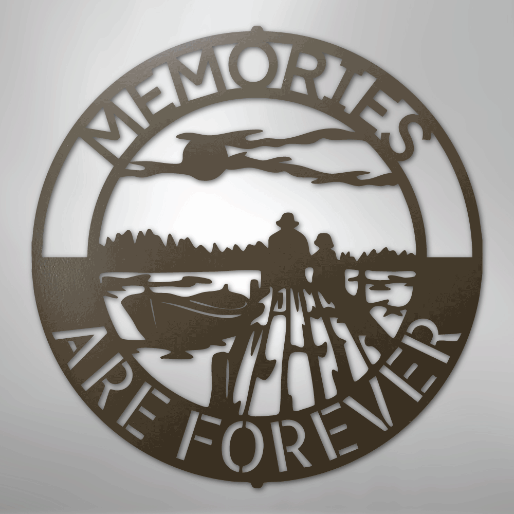 Custom Metal Wall Art - Personalized Family Memories Sign Stone