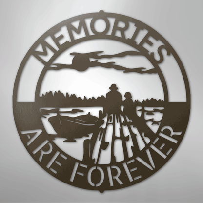 Custom Metal Wall Art - Personalized Family Memories Sign Stone