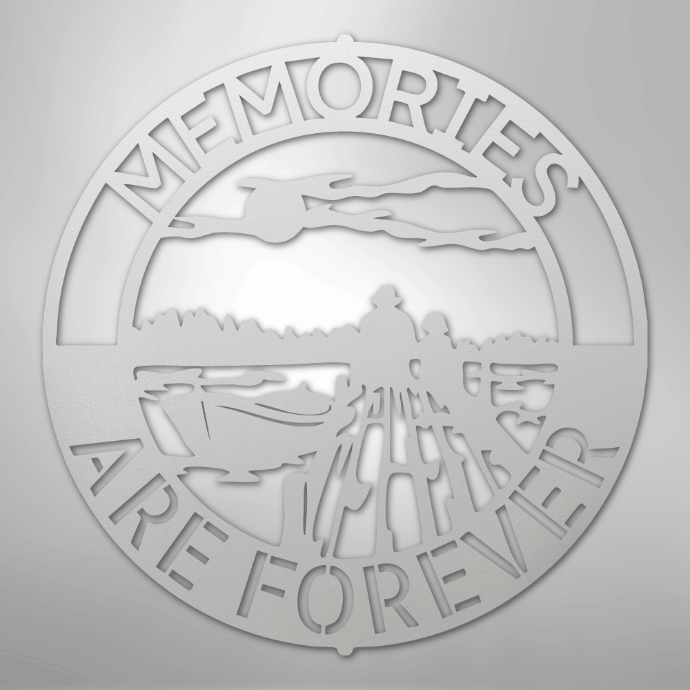 Custom Metal Wall Art - Personalized Family Memories Sign White