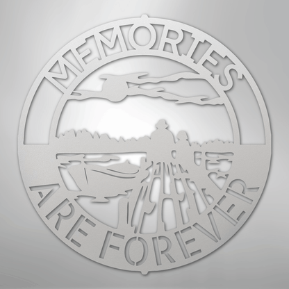 Custom Metal Wall Art - Personalized Family Memories Sign White