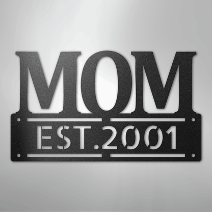 Custom Metal Wall Art - Personalized Mother's Day Name Sign