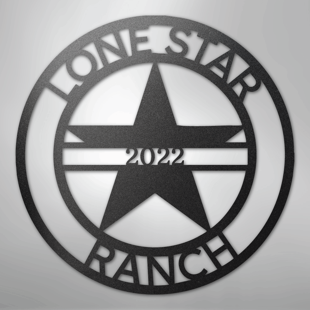 Custom Metal Wall Art - Personalized Star Sign