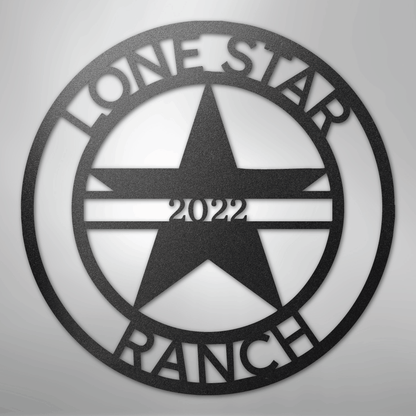 Custom Metal Wall Art - Personalized Star Sign