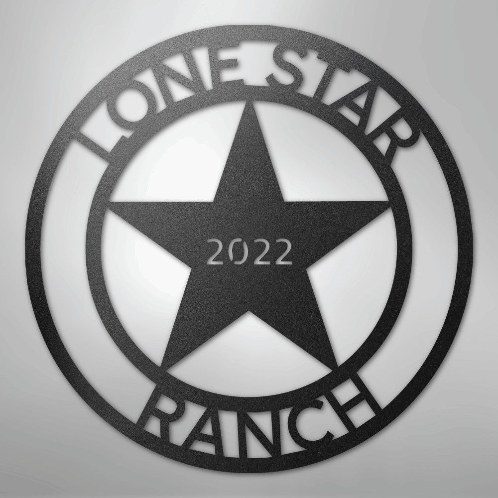 Custom Metal Wall Art - Personalized Texas Sign