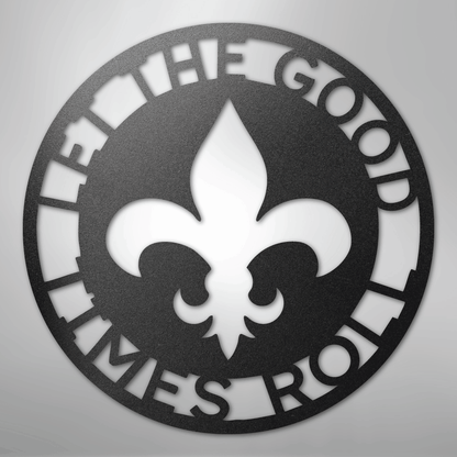 Custom Metal Wall Art - Personalized Fleur De Lis Sign