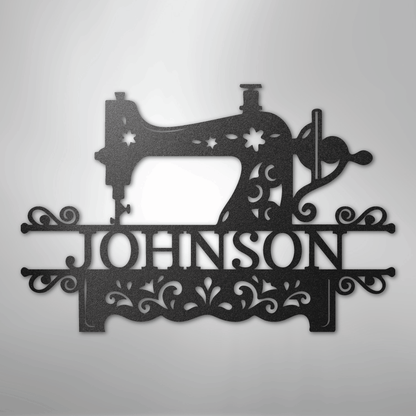 Custom Metal Wall Art - Personalized Sewing Sign