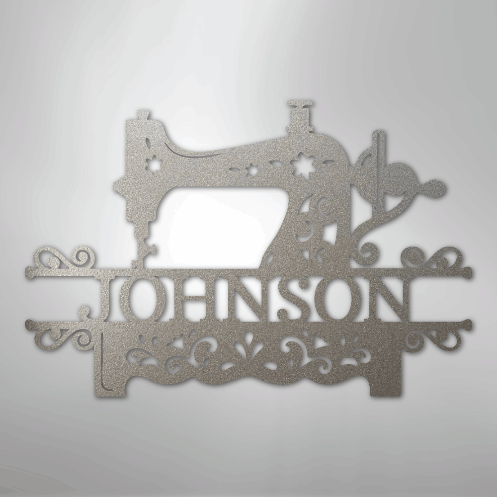 Custom Metal Wall Art - Personalized Sewing Sign