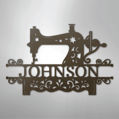 Custom Metal Wall Art - Personalized Sewing Sign Stone