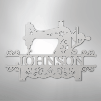 Custom Metal Wall Art - Personalized Sewing Sign