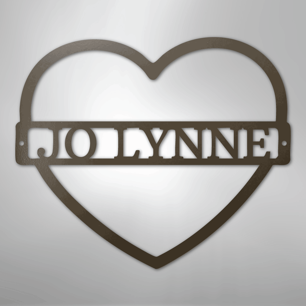 Custom Metal Wall Art - Personalized Mom Name Sign Stone