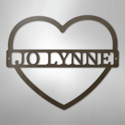 Custom Metal Wall Art - Personalized Mom Name Sign Stone