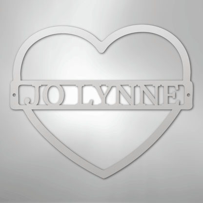 Custom Metal Wall Art - Personalized Mom Name Sign White