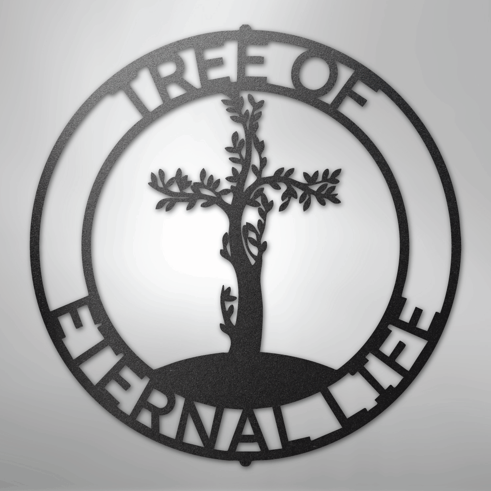 Custom Metal Wall Art - Personalized Christian Tree Sign