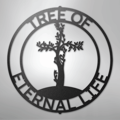 Custom Metal Wall Art - Personalized Christian Tree Sign