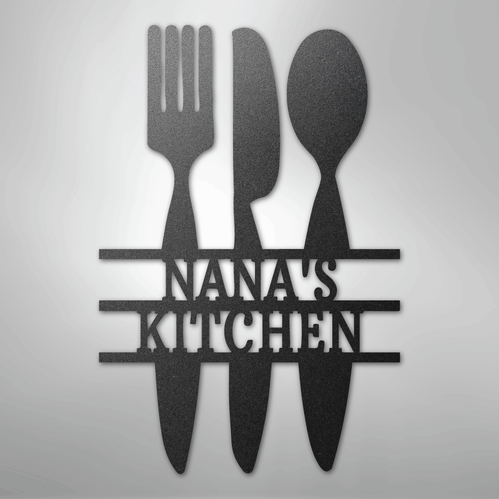 Custom Metal Wall Art - Personalized Kitchen Sign