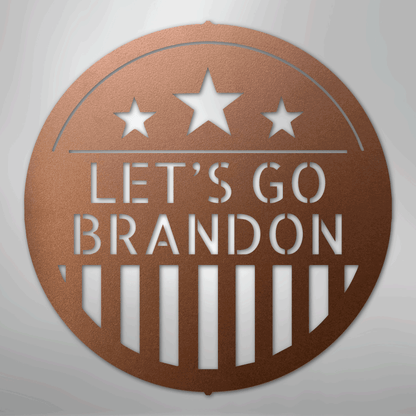 Custom Metal Wall Art - Personalized Patriotic Sign Copper