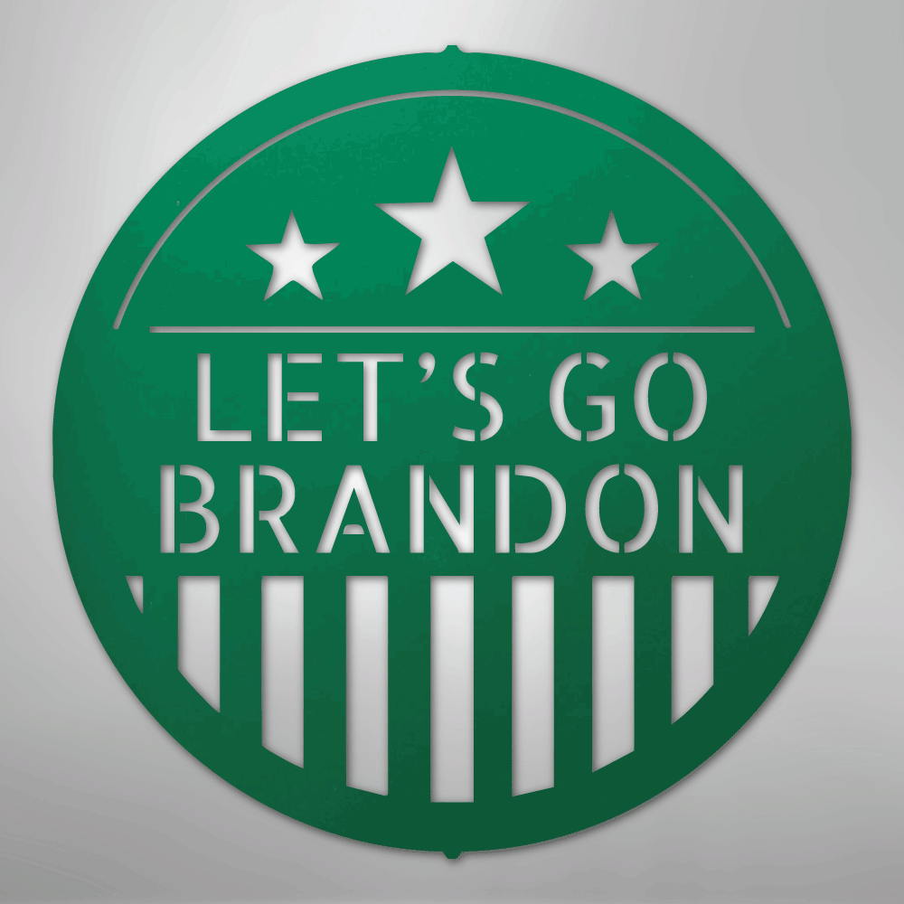 Custom Metal Wall Art - Personalized Patriotic Sign Green