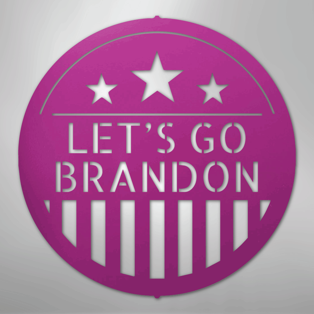 Custom Metal Wall Art - Personalized Patriotic Sign Purple