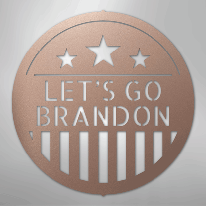 Custom Metal Wall Art - Personalized Patriotic Sign Rose