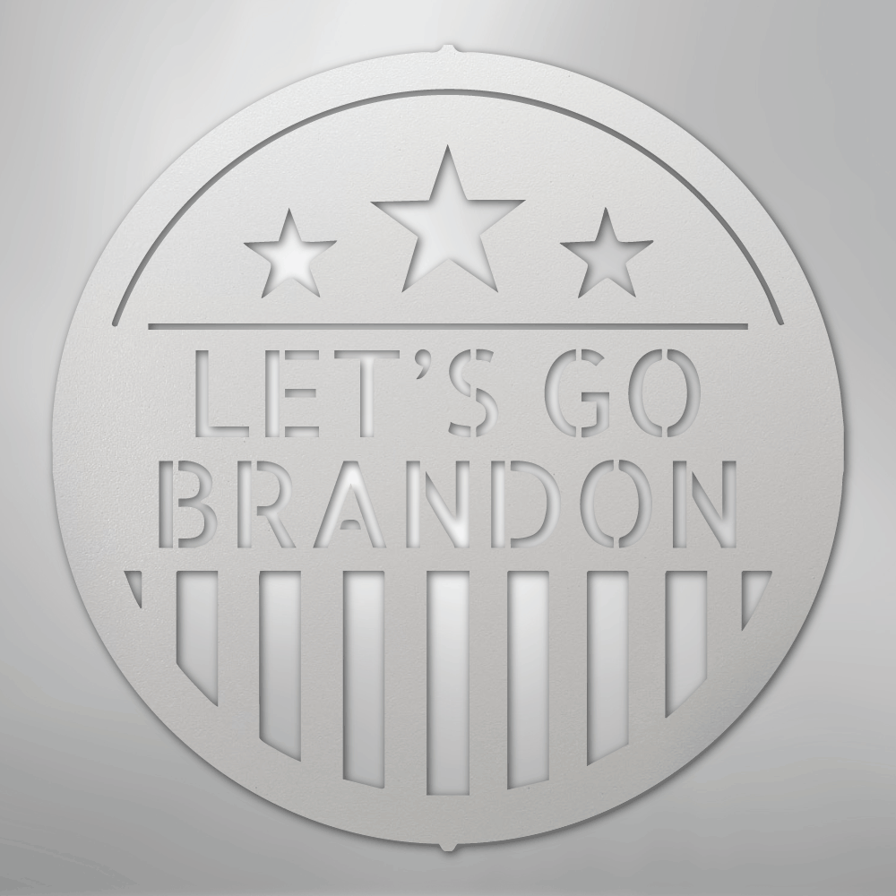 Custom Metal Wall Art - Personalized Patriotic Sign White