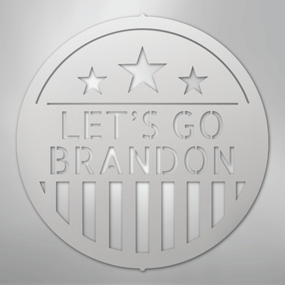 Custom Metal Wall Art - Personalized Patriotic Sign White