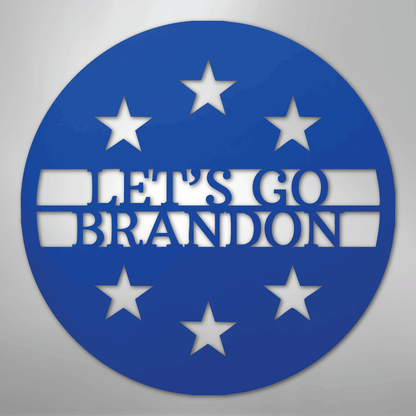 Custom Metal Wall Art - Personalized Patriotic Sign Blue