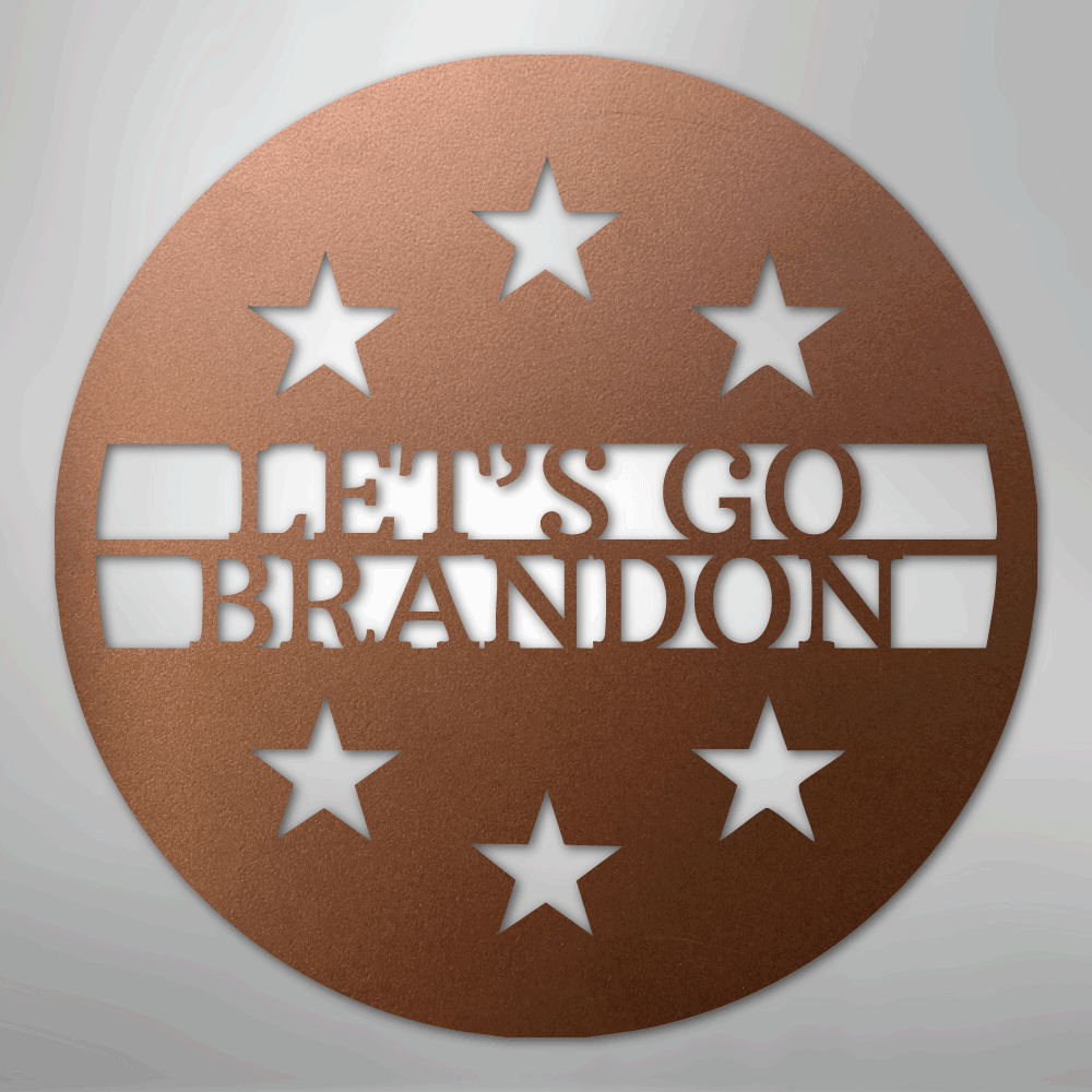 Custom Metal Wall Art - Personalized Patriotic Sign Copper