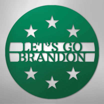 Custom Metal Wall Art - Personalized Patriotic Sign Green