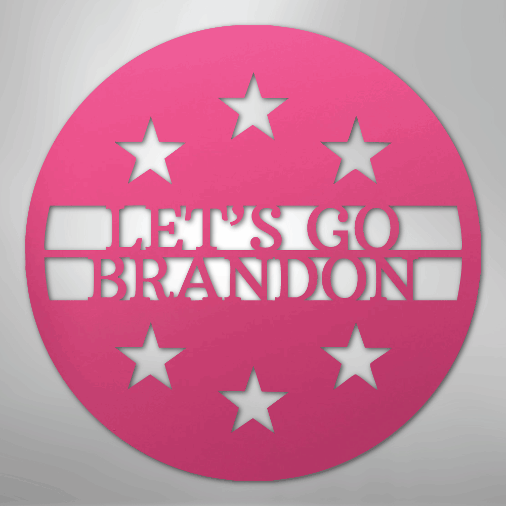 Custom Metal Wall Art - Personalized Patriotic Sign Pink
