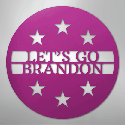 Custom Metal Wall Art - Personalized Patriotic Sign Purple