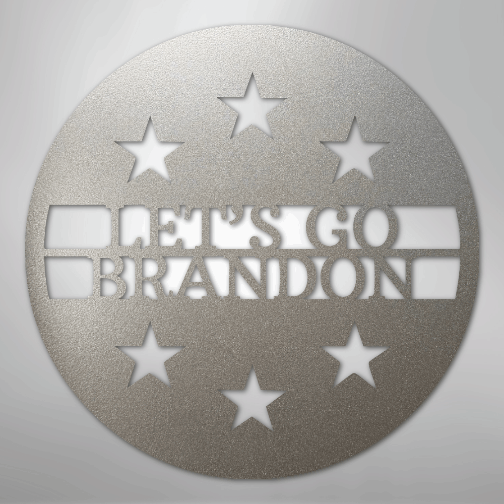 Custom Metal Wall Art - Personalized Patriotic Sign Silver