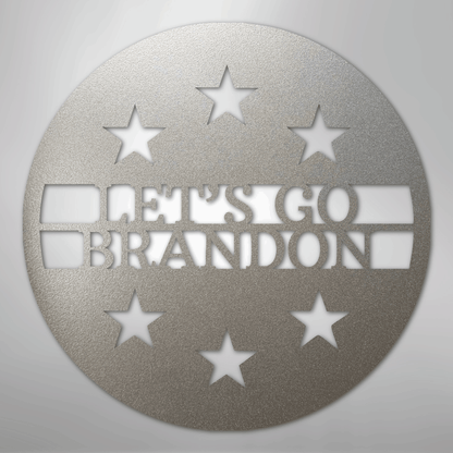 Custom Metal Wall Art - Personalized Patriotic Sign Silver